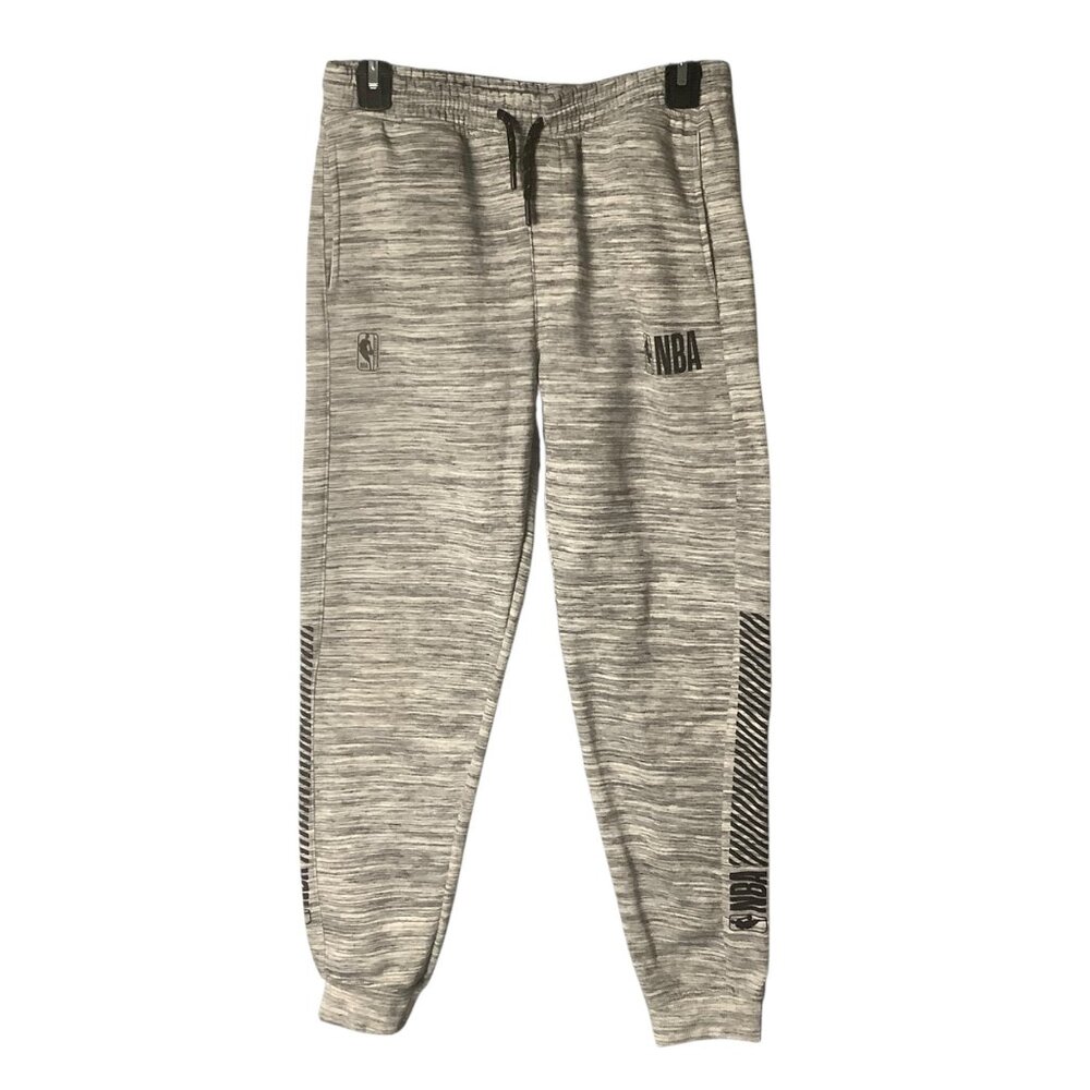 NBA Heather Gray Jogger Sweatpants XL (18-20) Youth Elastic‎ Waist Drawstring